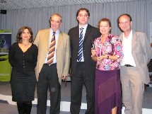 de gauche à droite : Valérie Boned, George Colson, Rachid Temal, Nadine Pawlak et Stéphane Tarrazi de gauche à droite : Valérie Boned, George Colson, Rachid Temal, Nadine Pawlak et Stéphane Tarrazi