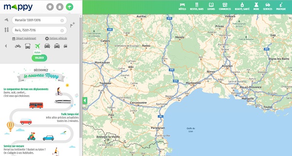 Mappy intègre la réservation des billets d’avion