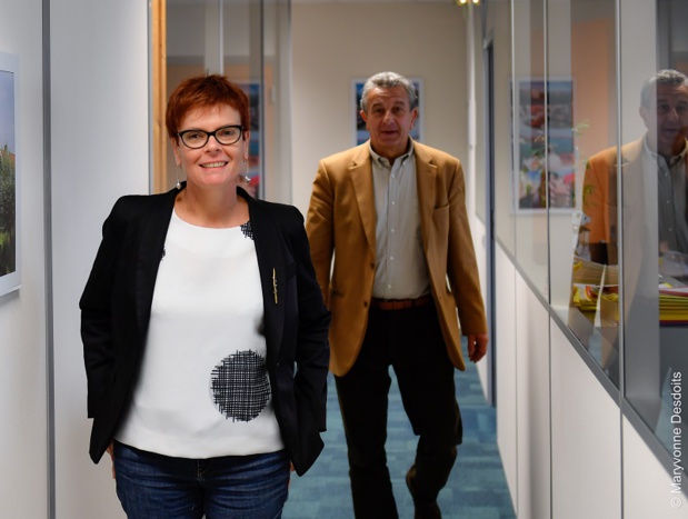 Pauline Brionne, directrice, et Guillaume Dufresne, président d'Envol Espace - DR : Maryvonne Desdoits