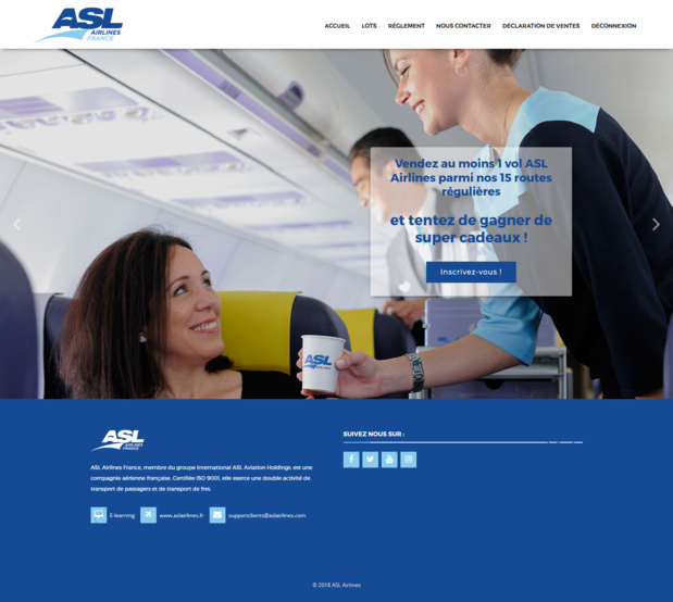 Le challenge de ventes lancé par ASL Airlines France. - DR Le challenge de ventes lancé par ASL Airlines France. - DR