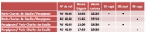 horaires des vols