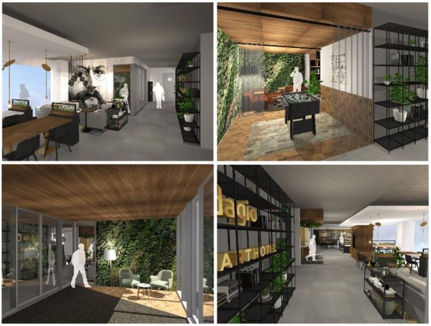 Espaces communs de l’aparthotel Adagio Amsterdam City South - ©Mulderblaw Architecten Espaces communs de l’aparthotel Adagio Amsterdam City South - ©Mulderblaw Architecten