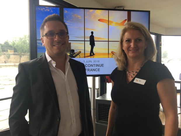 Maik Gruba, directeur général de FTI Ticketshop SAS et Martine Lincker, directrice des ventes. CL Maik Gruba, directeur général de FTI Ticketshop SAS et Martine Lincker, directrice des ventes. CL