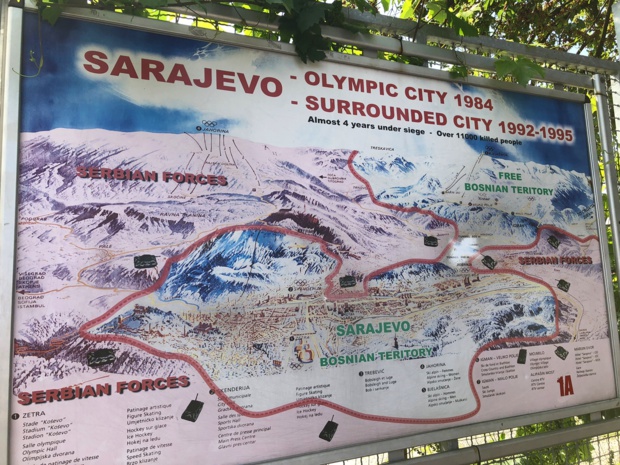 Sarajevo, capitale olympique des JO d'hiver... c'était le bon temps... /crédit photo JDL
