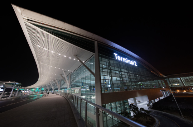 Vue extérieure du nouveau Terminal de Séoul-Inchéon, ouvert ce début d'année 2018 © DR Incheon International Airport