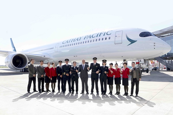 Cathay Pacific fait décoller son premier Airbus A350-1000 - Crédit photo : Cathay Pacific