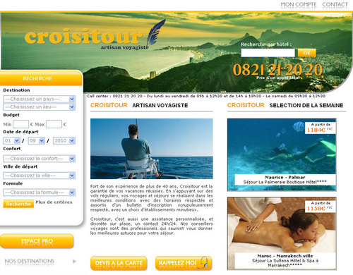Croisitour met en ligne ses grilles de tarifs Croisitour met en ligne ses grilles de tarifs