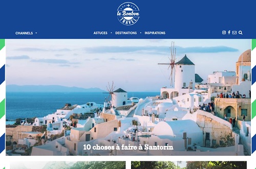 La plateforme "Travel" du site Lebonbon.fr - DR La plateforme "Travel" du site Lebonbon.fr - DR