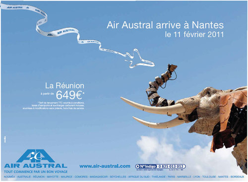 Air Austral : nouveau vol Nantes - Bordeaux vers la Réunion Air Austral : nouveau vol Nantes - Bordeaux vers la Réunion