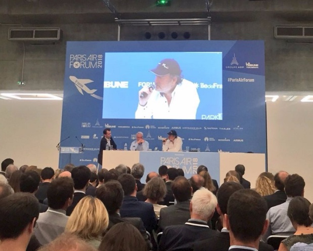 Marc Rochet et Laurent Magnin lors de la conférence du Paris Air Forum - DR PG