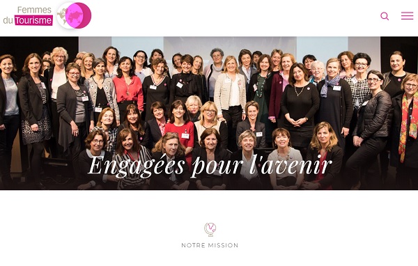 Le nouveau site de l'association Femmes du Tourisme - Capture écran Le nouveau site de l'association Femmes du Tourisme - Capture écran