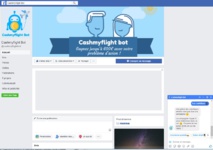 Capture écran de Chasmyflight bot sur Facebook