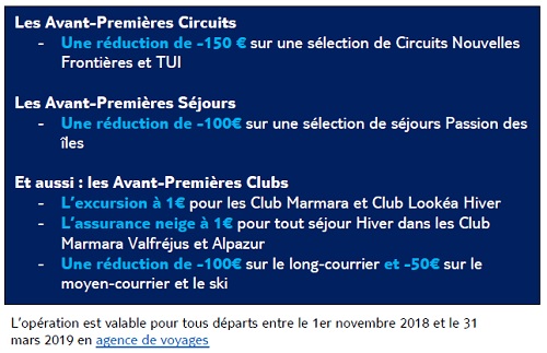 Circuits : TUI lance ses « Avant-Premières »