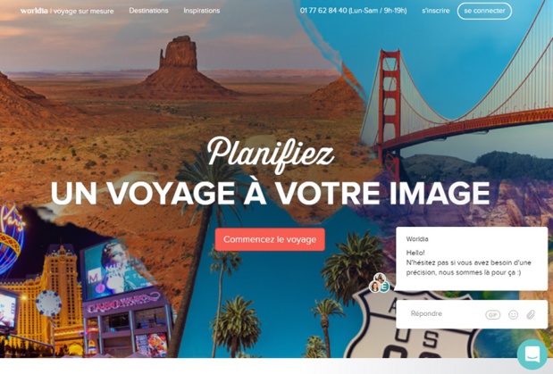 Le site worldia propose sa production aux agents de voyages - DR