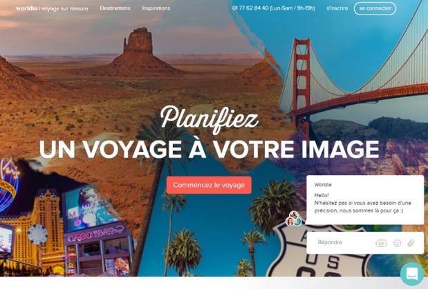 Le site worldia propose sa production aux agents de voyages - DR Le site worldia propose sa production aux agents de voyages - DR