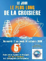 ''Le jour le plus long de la croisière'' : du 12 au 14 octobre prochains