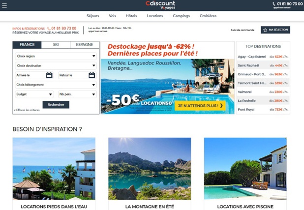 Cdiscount se lance sur la location de vacances en marque blanche avec maeva - DR Cdiscount se lance sur la location de vacances en marque blanche avec maeva - DR