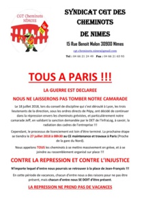 DR : Twitter CGT Cheminots Nimes DR : Twitter CGT Cheminots Nimes