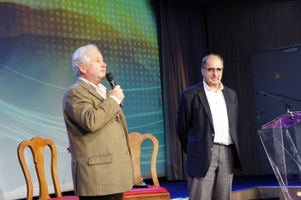 Les deux co-présidents de AS Voyages : François-Xavier de Boüard et Jean-Pierre Mas au congrès de Valmorel - Photo CE