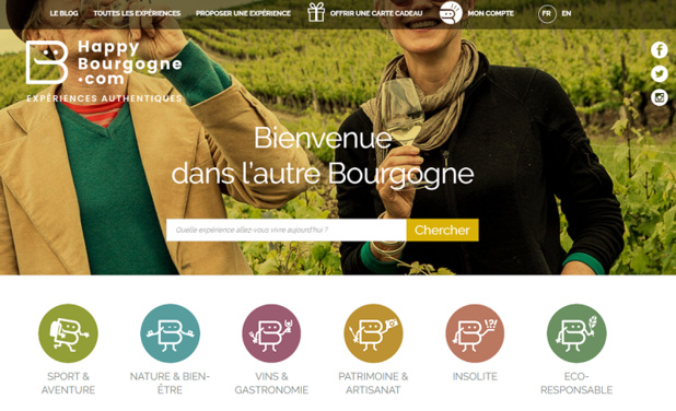 Le site Happy Bourgogne - DR