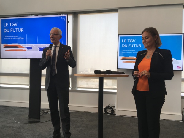 Guillaume Pepy, président du directoire SNCF et Rachel Picard, directrice générale de Voyages SNCF. - CL