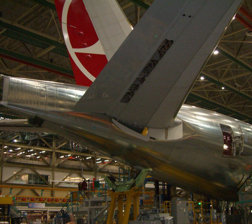 1 des Boeing 777-300 RE de Turkish Airlines en cours d'assemblage