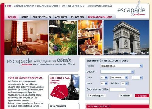 Escapade Parisienne veut mieux promouvoir ses hôtels
