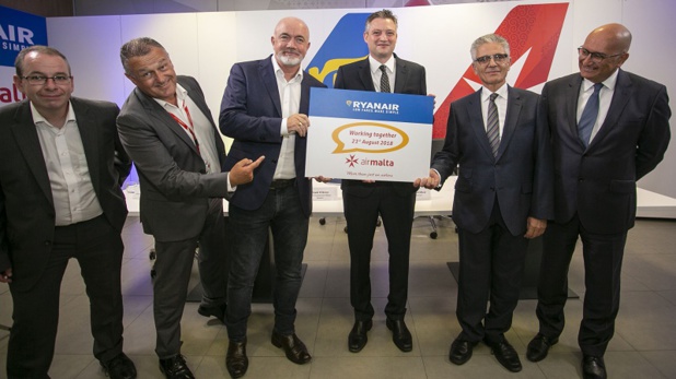 Les vols Air Malta font leur entrée sur le site de Ryanair