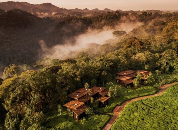 Le domaine One&Only Nyungwe House, et ses 23 chambres et suites, est implanté en bordure de la forêt tropicale Nyungwe, dans les paysages montagneux du sud du Rwanda - DR : One&Only