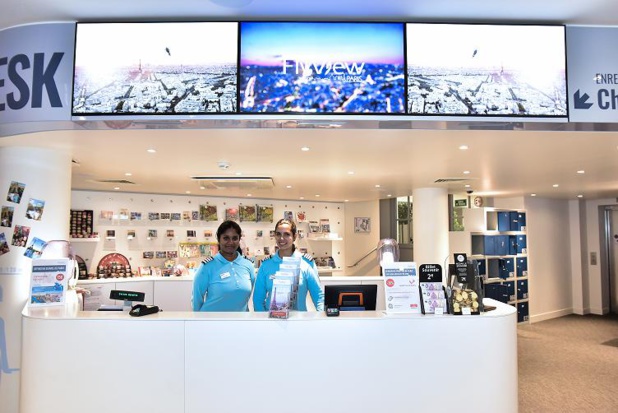 Le comptoir d'enregistrement. Photo FlyView Paris. Le comptoir d'enregistrement. Photo FlyView Paris.