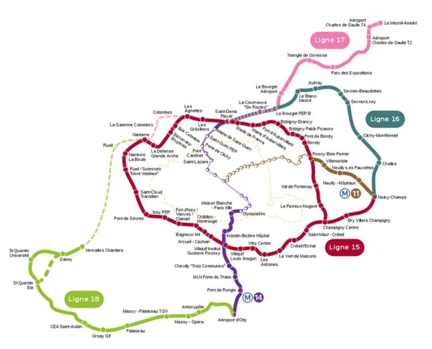 A quoi ressemblera le réseau de transport du Grand Paris en 2030 ? - wikicommons CC Hektor