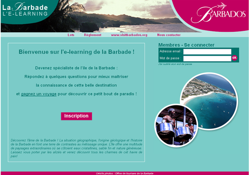 E-learning La Barbade : gagnez un séjour de 7 nuits pour 2 personnes E-learning La Barbade : gagnez un séjour de 7 nuits pour 2 personnes