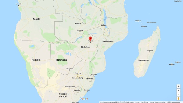 La capitale du Zimbabwe est placée en état d'urgence par le gouvernement - Crédit photo : Google Maps