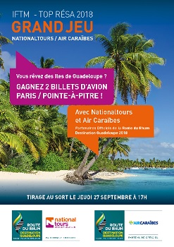 Air Caraïbes et Nationaltours font gagner 2 billets Paris – Pointe-à-Pitre 