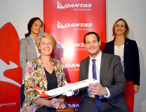 L'équipe commerciale de Qantas en France - DR