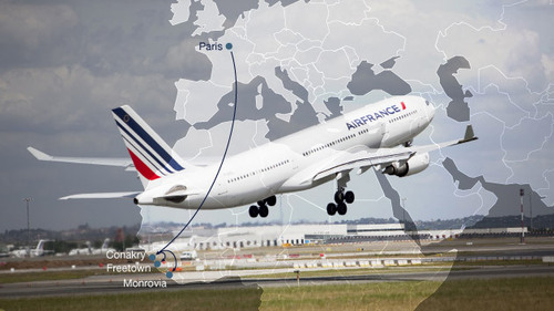 Air France : mise en vente des vols vers Freetown et Monrovia Air France : mise en vente des vols vers Freetown et Monrovia
