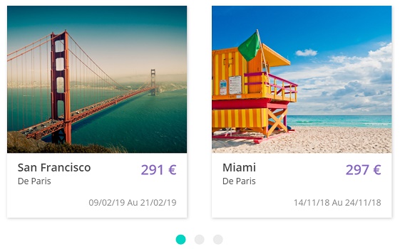 Le nouveau widget "Petits Prix, Grandes Destinations" - DR