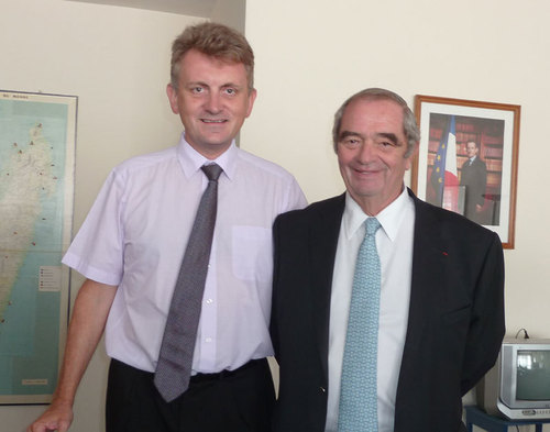 Jean-Marc Chataignier, Ambassadeur de France à Madagascar et Georges Colson président du SNAV Jean-Marc Chataignier, Ambassadeur de France à Madagascar et Georges Colson président du SNAV