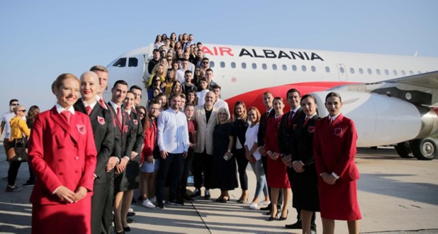 Le vol test d'Air Albania entre Istanbul et Tirana - Crédit photo : Air Albania