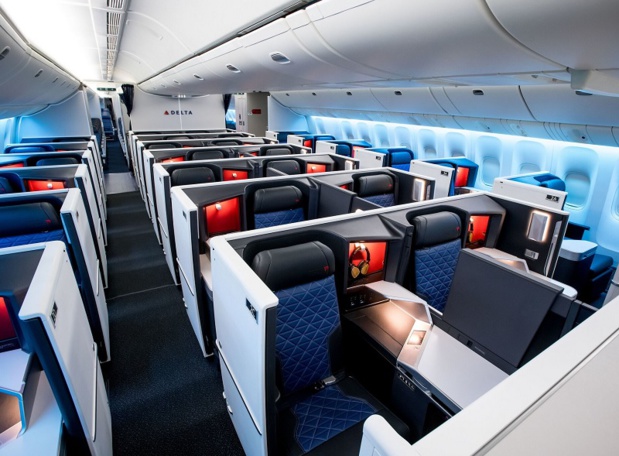 La cabine du Boeing 777-200ER de Delta Airlines - DR