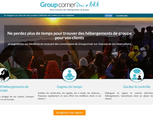 Groupcorner Pro permet de prendre en charge les tâches de gestion chronophages (recherches, appels et relances des établissements...) - DR : Capture d'écran GroupCornerPro
