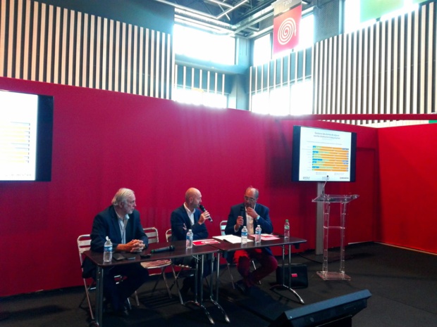 Richard Soubielle, vice-président des EdV, François-Xavier Izenic, journaliste-animateur pour l'IFTM et  Jean-Pierre Mas, président des EdV - crédit photo : TourMaG.com