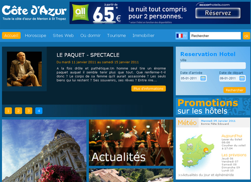 Un nouvel habillage pour le site Cote.azur.fr Un nouvel habillage pour le site Cote.azur.fr