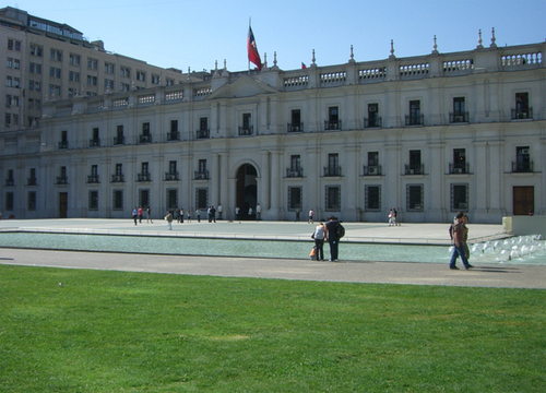 La place d'armes de Santiago du Chili