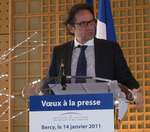 Frédéric Lefebvre, à l'occasion des vœux à la presse Frédéric Lefebvre, à l'occasion des vœux à la presse