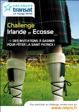 Vacances Transat : challenge de ventes Irlande et Ecosse