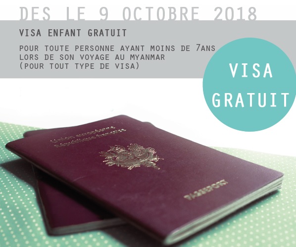 Le visa birman est gratuit pour les enfants de moins de 7 ans - crédit photo: @myanmarvisaservices