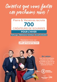 Pierre & Vacances recrute 700 saisonniers cet hiver