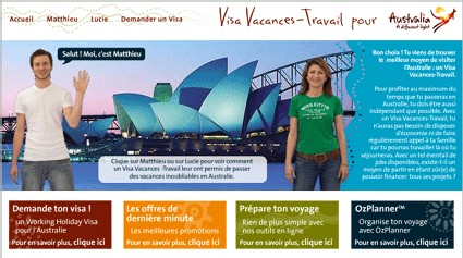 Tourism Australia lance un site dédié au Visa Vacances-travail Tourism Australia lance un site dédié au Visa Vacances-travail