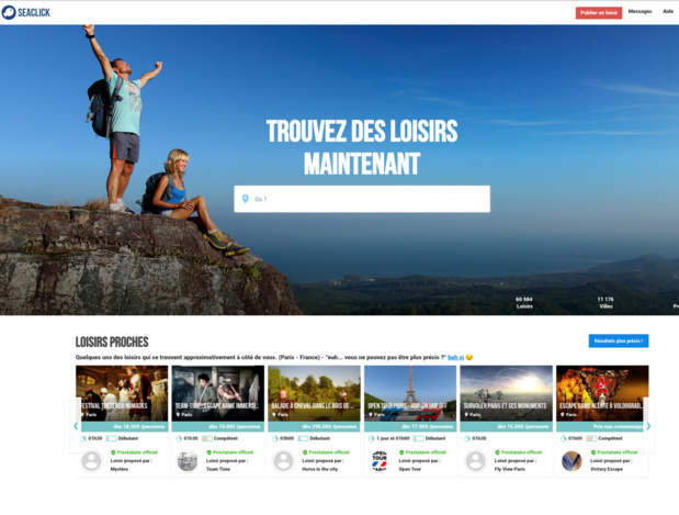 Seaclick, la marketplace des professionnels du loisir - Crédit photo : Seaclick Seaclick, la marketplace des professionnels du loisir - Crédit photo : Seaclick